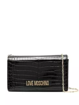Сумка через плечо с логотипом Love Moschino, черный