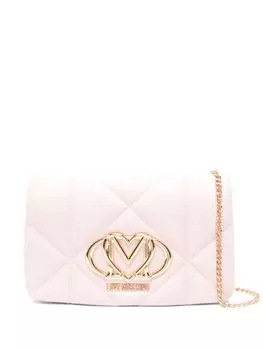 Сумка через плечо с логотипом Love Moschino, розовый