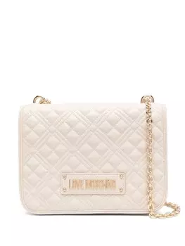 Сумка через плечо с логотипом Love Moschino, нейтральный цвет
