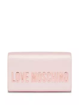 Сумка через плечо с логотипом Love Moschino, розовый