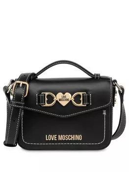 Сумка через плечо с логотипом Love Moschino, черный