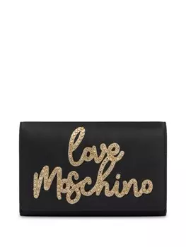 Сумка через плечо с логотипом Love Moschino, черный