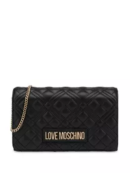 Сумка через плечо с логотипом Love Moschino, черный