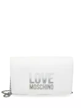 Сумка через плечо с логотипом Love Moschino, белый