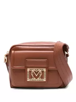 Сумка через плечо с логотипом Love Moschino, коричневый