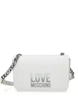 Сумка через плечо с логотипом Love Moschino, белый