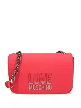 Сумка через плечо с логотипом Love Moschino, розовый