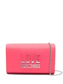 Сумка через плечо с логотипом Love Moschino, розовый