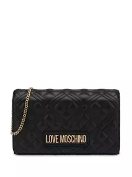 Сумка через плечо с логотипом Love Moschino, черный