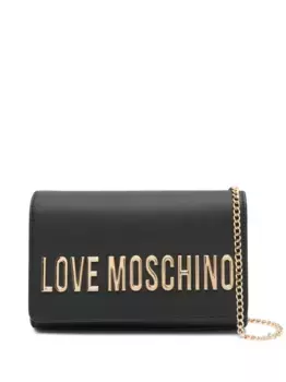 Сумка через плечо с логотипом Love Moschino, черный