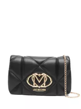 Сумка через плечо с логотипом Love Moschino, черный