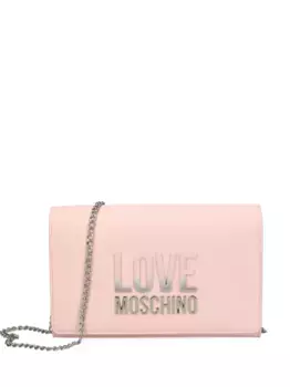 Сумка через плечо с логотипом Love Moschino, розовый