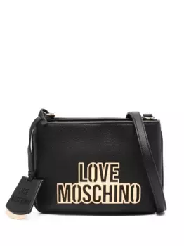 Сумка через плечо с логотипом Love Moschino, черный