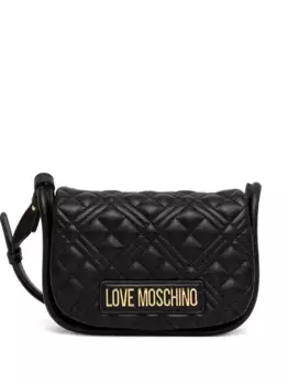 Сумка через плечо с логотипом Love Moschino, черный