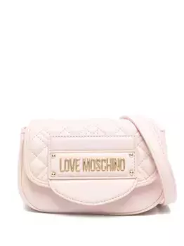 Сумка через плечо с логотипом Love Moschino, розовый