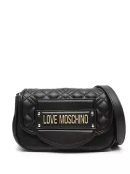 Сумка через плечо с логотипом Love Moschino, черный