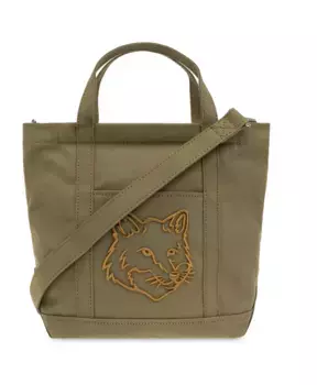 Сумка через плечо с логотипом Maison Kitsun, зеленый