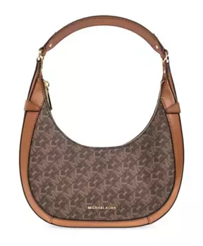 Сумка через плечо с логотипом Michael Kors, коричневый