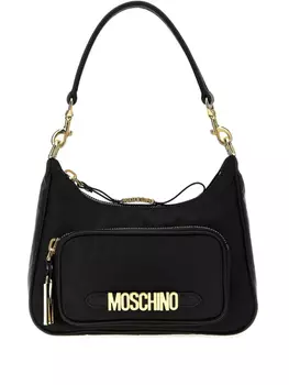 Сумка через плечо с логотипом Moschino, черный