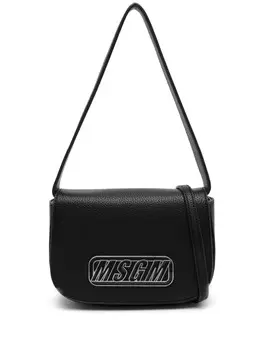 Сумка через плечо с логотипом MSGM Kids, черный