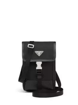 Сумка через плечо с логотипом Prada, черный
