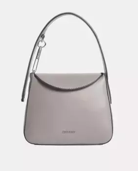 Сумка через плечо с логотипом спереди Calvin Klein, серый