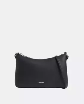 Сумка через плечо с логотипом спереди Calvin Klein, черный