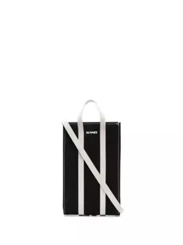 Сумка через плечо с логотипом Sunnei, черный