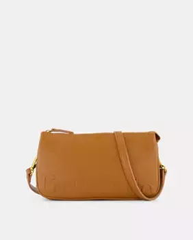 Сумка через плечо с логотипом Tintoretto, коричневый