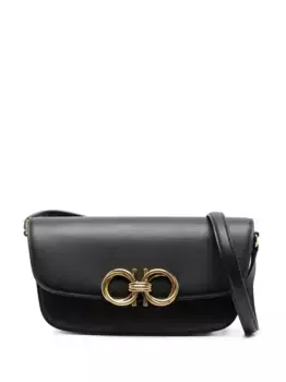 Сумка через плечо с логотипом Trapezio Ferragamo, черный