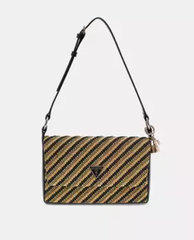 Сумка через плечо с магнитной застежкой Guess, золотой