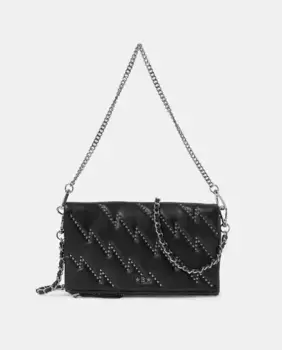 Сумка через плечо с магнитной застежкой и клапаном Brownie, черный