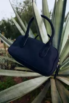 Сумка через плечо с матовой отделкой H&M, синий