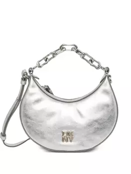 Сумка через плечо с металлическим покрытием DKNY, серебряный