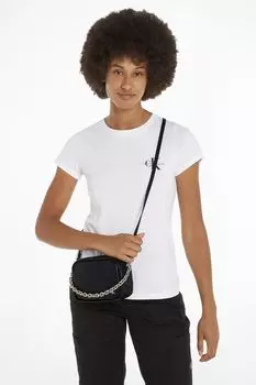 Сумка через плечо с микро-моно-цепочкой Calvin Klein, черный