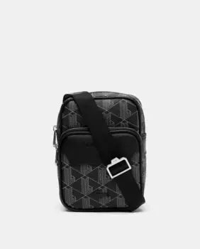 Сумка через плечо с монограммой Blend Lacoste, темно-серый