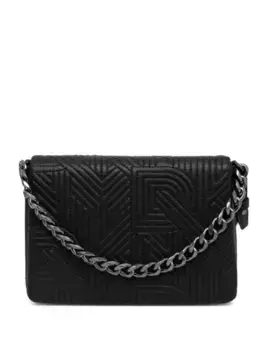 Сумка через плечо с монограммой DKNY, черный