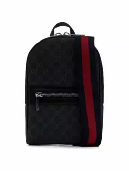 Сумка через плечо с монограммой Gucci, черный