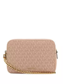 Сумка через плечо с монограммой Michael Michael Kors, розовый