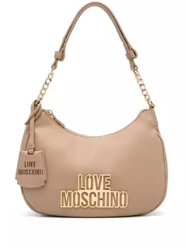 Сумка через плечо с надписью-логотипом Love Moschino, коричневый