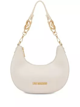 Сумка через плечо с надписью-логотипом Love Moschino, белый