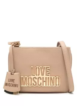 Сумка через плечо с надписью Love Moschino, серый