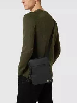 Сумка через плечо с нашивкой-лейблом Lacoste, черный