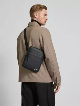 Сумка через плечо с нашивкой-лейблом Lacoste, черный