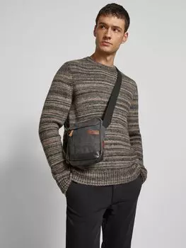 Сумка через плечо с нашивкой-лейблом модель 'Air' camel active, черный