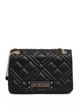Сумка через плечо с нашивкой-логотипом Love Moschino, черный