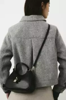 Сумка через плечо с навесным замком H&M, черный