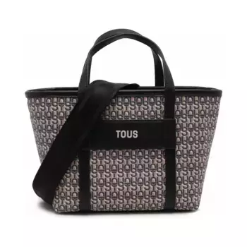 Сумка через плечо с плакатом Tous, бежевый