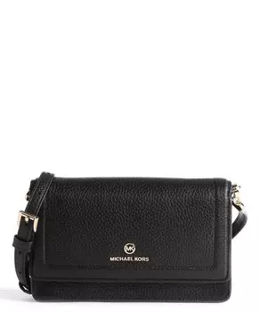 Сумка через плечо с подвеской Jet set из зерненой яловой кожи Michael Kors, черный