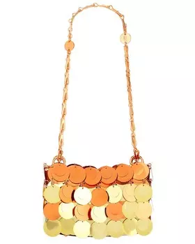 Сумка через плечо с подвеской Rabanne, цвет Copper & Gold